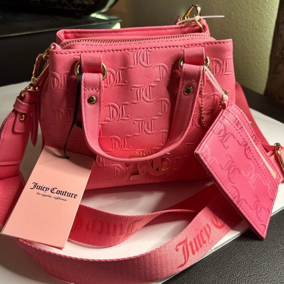 Juicy Couture Embossed Pink Mini Bag - Picture 1 of 1